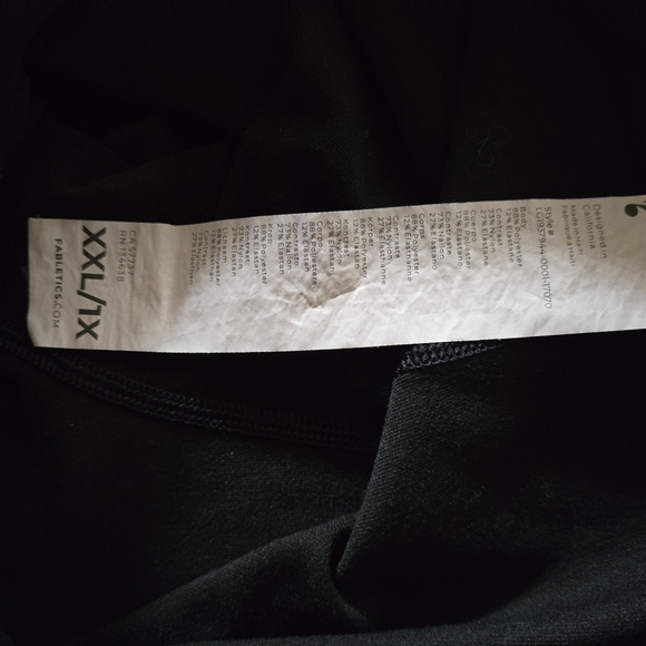 Fabletics On-The-Go High Waisted Black Leggings XXL - Picture 5 of 5